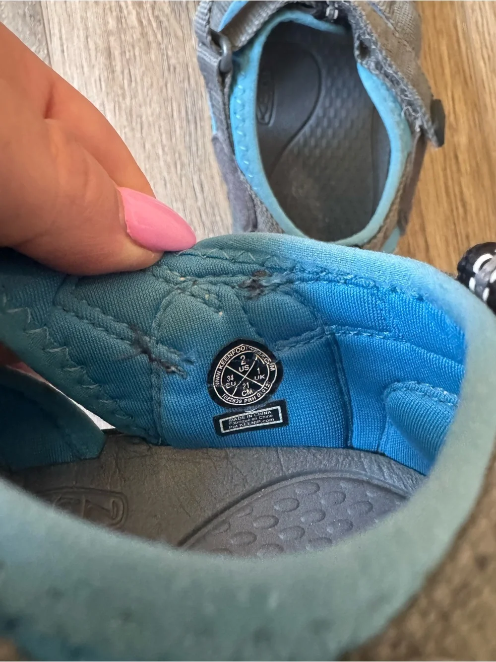 Keen Kids Gray & Blue Closed-Toe Water Sandals